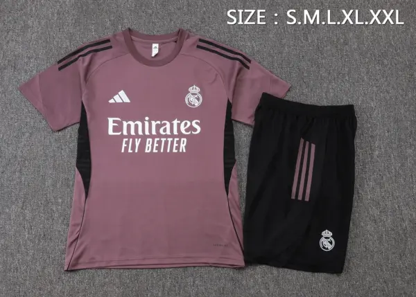 2526 Short Sleeve Real Madrid Gray Purple-Real Madri