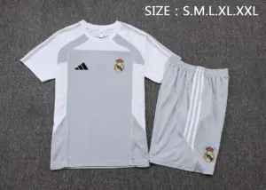 2526 Short Sleeve Real Madrid Gray-Real Madri