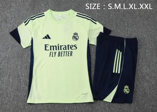 2526 Short Sleeve Real Madrid Light Green-Real Madri