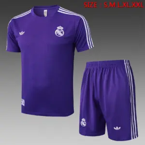 2526 Short Sleeve Real Madrid Purple Retro Version-Real Madri