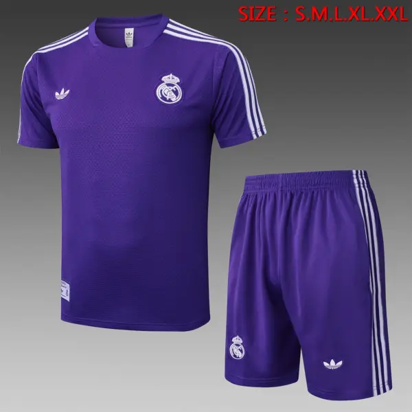 2526 Short Sleeve Real Madrid Purple Retro Version-Real Madri