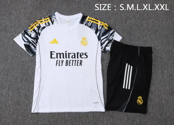2526 Short Sleeve Real Madrid White (Sleeve Inkjet)-Real Madri