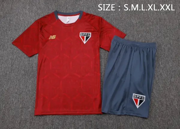2526 Short Sleeve Sao Paulo Maroon Inkjet-Sao Paulo