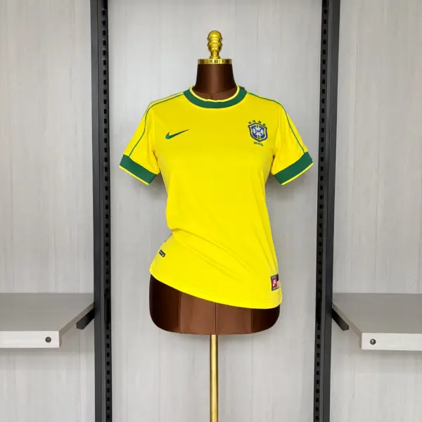 Retro 1998 Brazil Home Jersey S–XXL