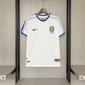 Retro 1998 Brazil White Jersey