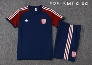 2526 short-sleeved Arsenal Baolan retro version (shoulder maroon)-Arsena