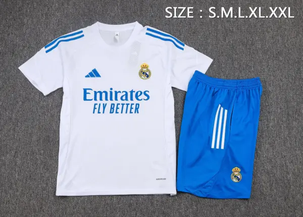 2526 short-sleeved Real Madrid white (three times Hulan)-Real Madri
