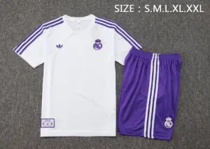2526 short-sleeved Real Madrid white retro version-Real Madri