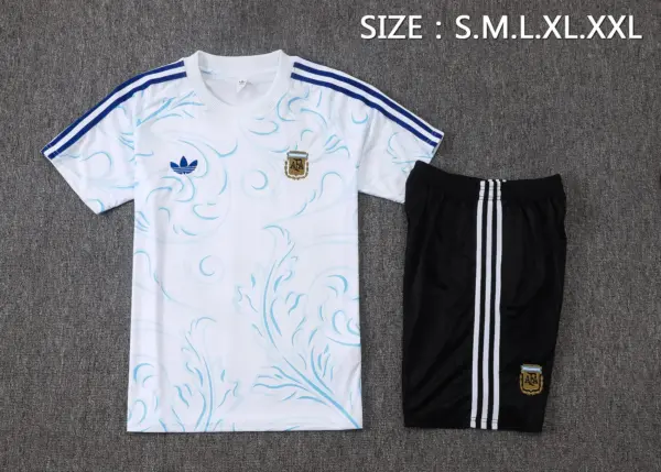 2627 Short Sleeve Argentina White Inkjet-Argentina