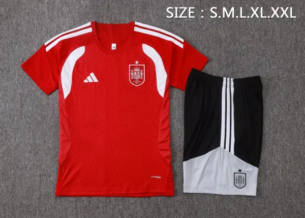 2627 short sleeve Spanish red